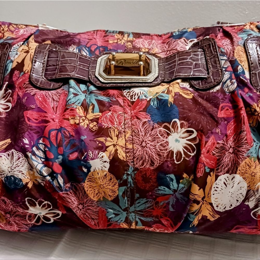 FLORAL ROSETTI HOBO BAG